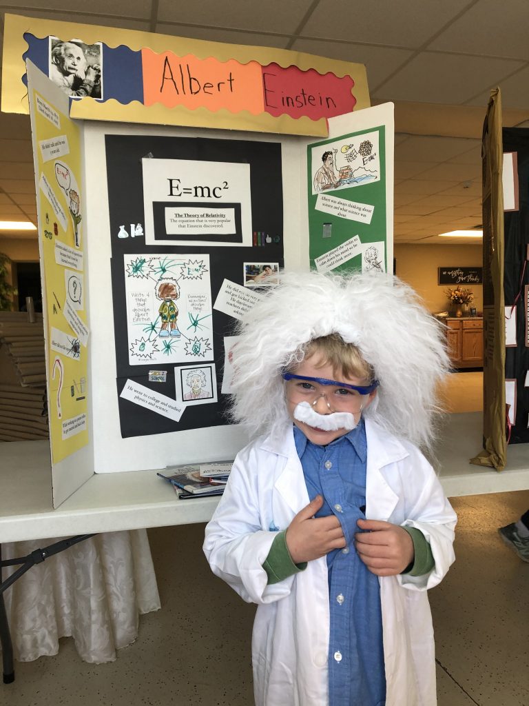 Shamelessly using my son in Einstein garb to discuss how to make a change